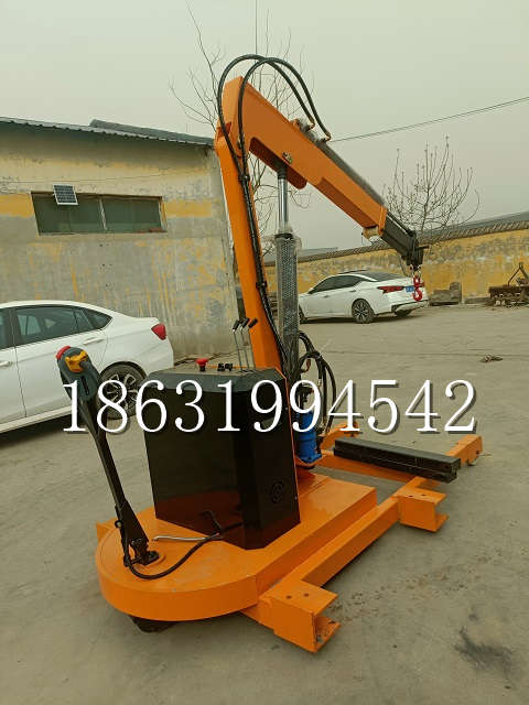 呼伦贝尔市自卸车厢随车吊 自制轮式四不像起重机 四驱平板吊 5吨 贵盛